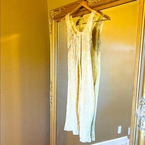 Elegant Cream Vintage Silk Dress